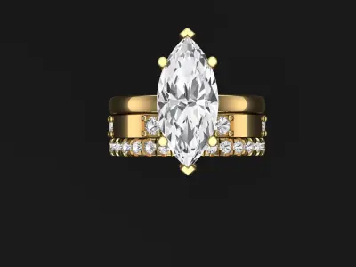 Engagement Jewelry Ring 3D print model