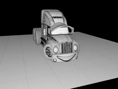 Caravan face 3D model