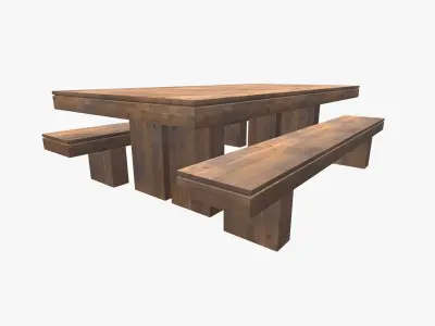 Contemporary Dinning Table 3D model