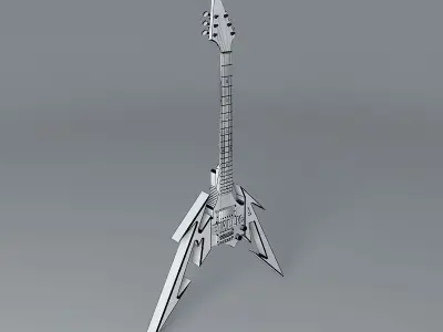 Metallica guitar Free 3D model
