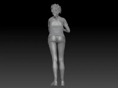 BOWLING GIRL 1 3D print model