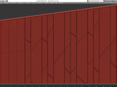 Wall Panel Decoration 3d model Low-poly 3D model shop