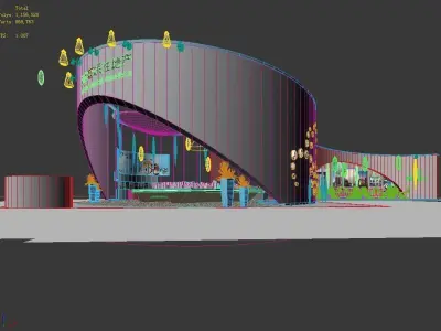 Exhibition - Area - 14X25-3DMAX2011-026 3D model