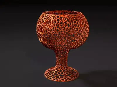 Cup pumpkin 3D print model