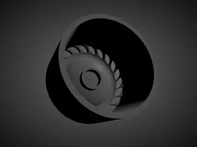 Messer ME03 Type1 scalable and Printable rim 3D print model