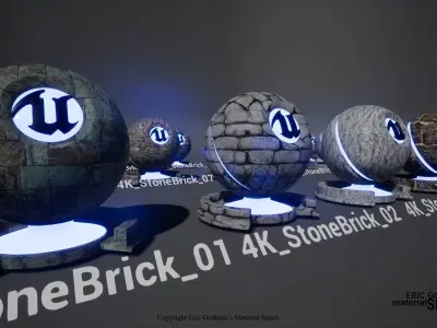 Optimized Stone Brick World Aligned Materials 3D model