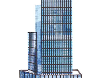 One Hudson Yards skyscraper 3D model
