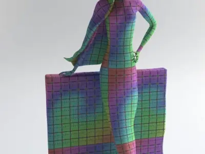 Bronze statuette - 3dsMax V-Ray - PBR - 47 cm - 18 inches 3D model