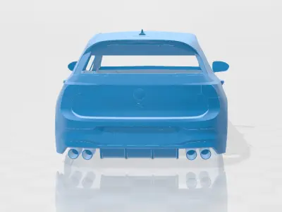Volkswagen Golf R 2025 - Body Car STL Model 3D print model