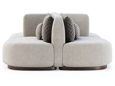 Stefa double side restaurant chair SCD66 by Bpoint Design 3D model