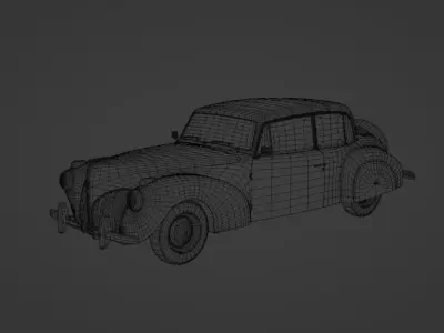 car the godfather Low-poly 3D model