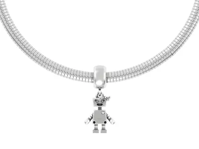robot Charm 3D print model