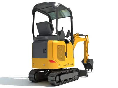 Mini Excavator 3D model