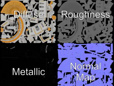 Ornate Mosque Architecture Model Pack with Detailed Dome and ... Low-poly 3D model