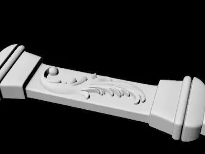 Central decor ornament for furniture 3D model 555