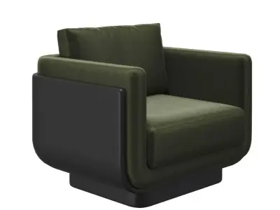 The invisible collection Ebisu armchair by Charlotte Biltgen 3D model