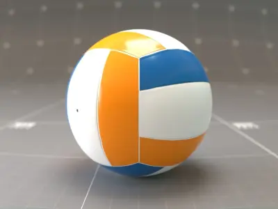 Volleyball Ball low poly Low-poly 3D model