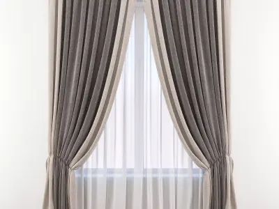 Set 76 Curtains 3D model