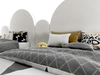 attached bed sport set39 3D model