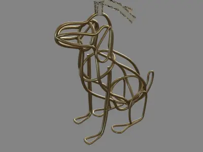 Tanner The Dog Ornament 3D model