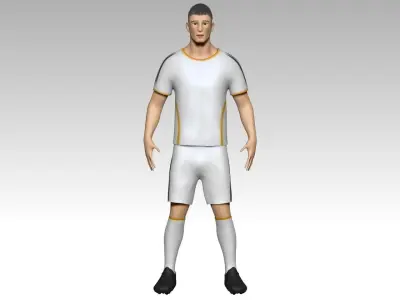 Footballer1 soccer player 3D model