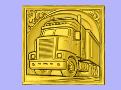 TRUCK RELIEF  3D model