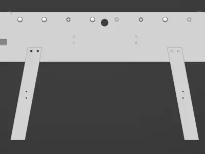 kicker table - fussball 3D model