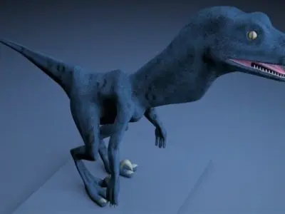 Veloraptor dinosaur 3D model