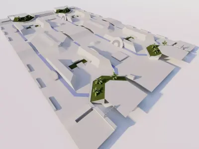 Skatepark-Skate Park PACK 3D model