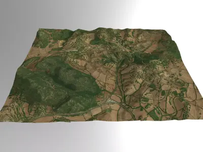 Valley Farming in Southern Spain Free 3D model