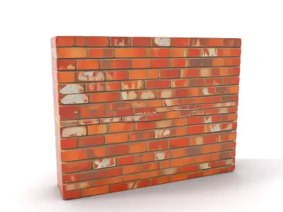 Rustic Brick Wall model pack Low-poly 3D model buy