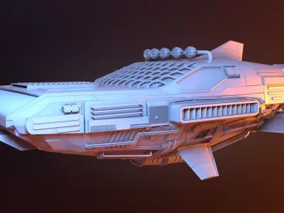 Futuristic Car 3D model