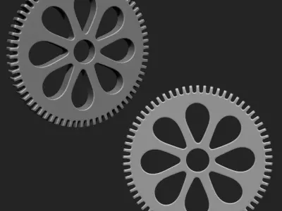 Steampunk Gears IMM Brush Pack 21 in One 3D model