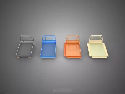 STANDARD DROP SIDE BED BODY GATE DOOR PICKUP TRUCK WIDE DECK CAR 3D model