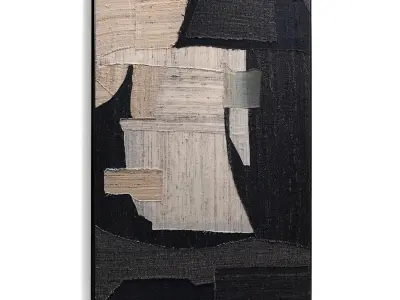 Plaster Two Photo Frame 518 Low-poly 3D model