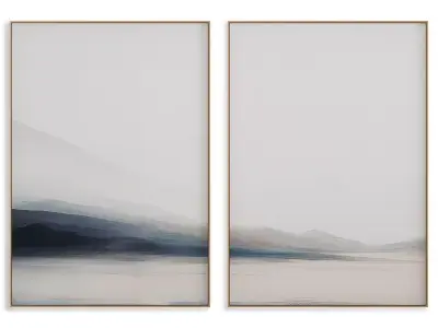 Abstract Painting Frame set 3D model 293