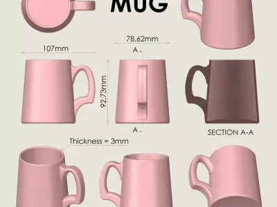 Printable Mug 3D print model
