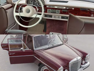  Mercedes benz 300 sel   3D model