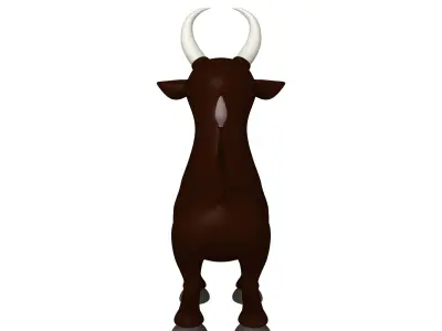 Bull Cartoon 3D model