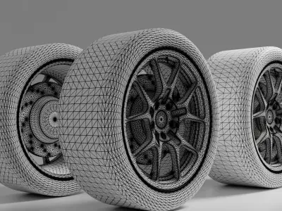 Wheels 3D model buy