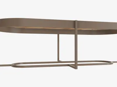 Coffee table oval 3D model