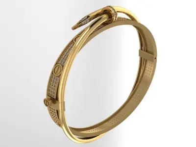 carter and nail tip desing bracelets screw new another 3D print model