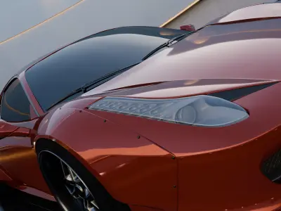 Ferrar 458 SuperCar 3D model