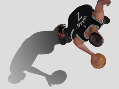 3D Rigged Kevin Durant NBA Low-poly 3D model