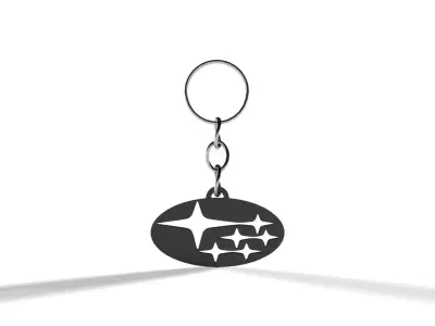 Subaru Keychain 3D print model