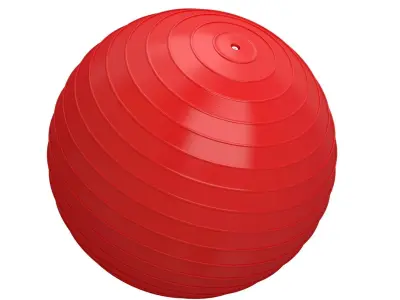 Yoga Ball Red 3D model