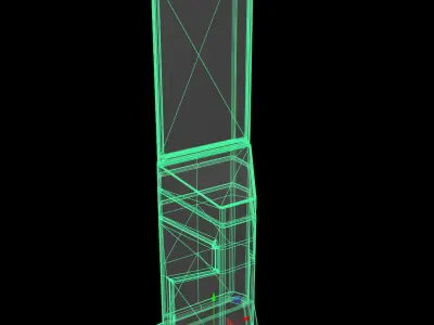 cyberpunk stand platform - PBR  Low-poly 3D model