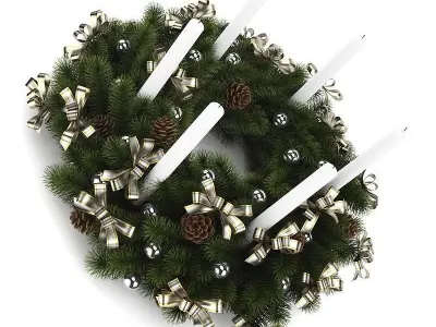 Christmas Table Decoration 7 3D model