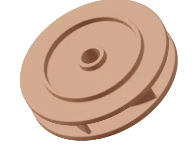 Plastic Premium Enclosed Impeller Toy 3D model