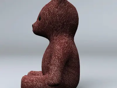 Teddy Bear Low Poly 3D model